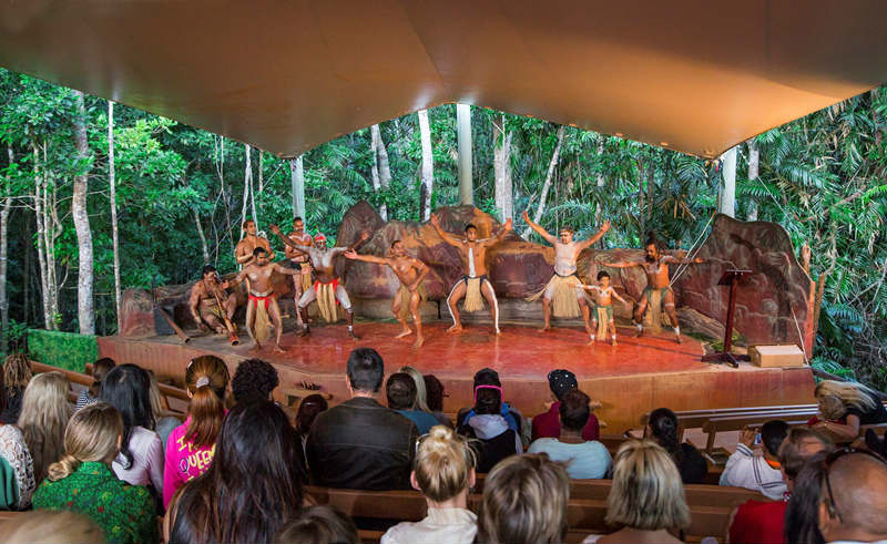 Pamagirri Dance Troupe on stage - Rainforestation Nature Park